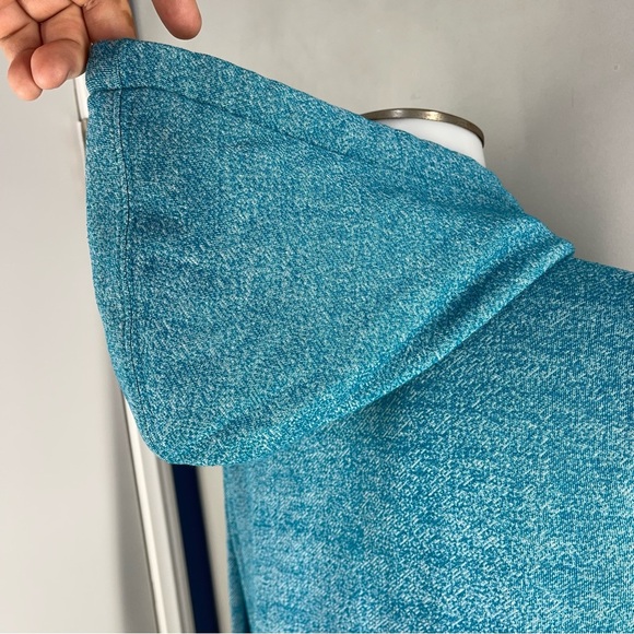 DC shoe hoodie sweater men'sMedium teal blue  skate y2k - Picture 6 of 8